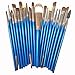 Tonsee® 20PCS Set Brosse Pro Makeup Brush Tools Make-up Toiletry Kit Wool Makeup Brush (Blue+Silver)