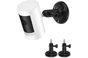 TIUIHU Adjustment Wandhalterung Kompatibel mit Ring Stick Up Kamera Arlo Pro 4 Arlo Pro 3 Arlo Pro 2 Arlo Ultra 2 Arlo Ultra 1/4 Schraube Kamera-Wandhalterungen (black)