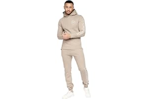 Crosshatch Mens Tracksuit Set with Hooded Jacket Jogging Tops Bottoms Tracksuit Set with Pockets Size from S,M,L,XL,XXL By Clothing247