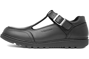 Hush Puppies Girl's Kerry Non Patent SNR School Uniform Shoe