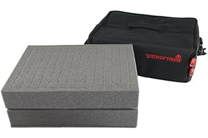 Tabletop Tyrant Kingmaker Figure Case with Storage Foam (2 x 60mm Deep Pluck)