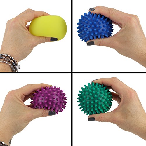 4er Set Igelbälle Massageball KAI-UWE & Friends Noppenball Reflexball Massagebälle Therapie Ball Igelball - 3