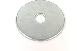 Munitech, M10 Washers, M10 x 50mm Penny Washers, Large Flat Repair Washer, Zinc Plated Plain Round Washers for Screws and bolts (Pack of 10)