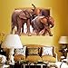 Produktbild QTT Hennessy Road - Farbe 3D-Ebene stereo Elefant Wall Art kreative Aufkleber hotel Schlafzimmer Wohnzimmer