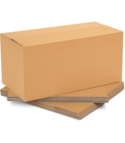 20 Pack 8x4x2 EcoSwift Corrugated Cardboard Boxes For Shipping & Moving