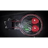 Schlüsselanhänger, Taschenbaumler, Kunstleder, Kirschen