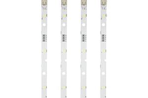 HHBDY 4 pezzi striscia luminosa a LED, per frigorifero Rongsheng/Hisense, compatibile con modello E349766 MDDZ-162A 1629348, DC12V 2W per frigorifero, striscia luminosa di ricambio compatibile