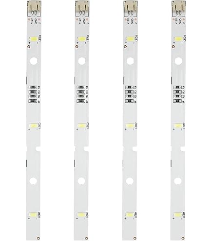 Strisce LED Per Frigorifero - Luce Fredda 10.000K, 12V, Compatibile Con Ronshen/Hisense/Kenwood, 16x1cm