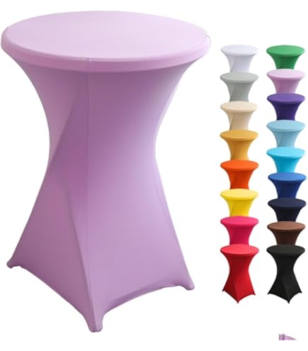 Highdi Wasbaar cocktailtafelkleed, spandex poseur tafel, rekbaar, rekbaar, tafelkleed, voor bruiloft, feest, verjaardagsfeestjes, huis- en evenementdecoratie (koningsblauw, 80x110cm