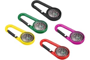 LYITZW 5 Piezas Mini Brújula Navegación Pequeña Brújula de Bolsillo Brújula Niños Brújula Profesional para Camping y Senderismo