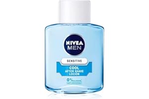 NIVEA MEN Sensitive Cool Loción After Shave (1 x 100 ml), con 0% alcohol para calmar la irritación, loción calmante para el cuidado de la piel sensible