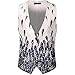 Produktbild Amphia - Herren Einreiher ärmellose Taille Anzug Weste - Herren Casual Herbst Winter Print Button Weste Weste Jacke Top Coat