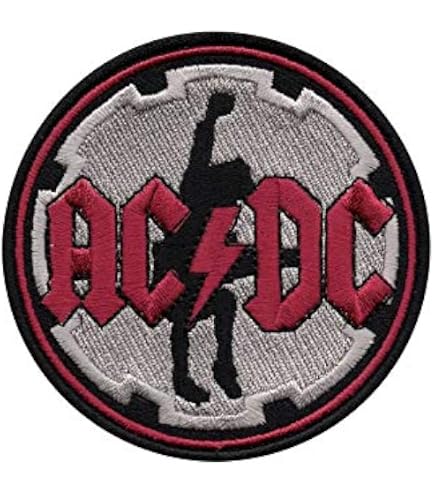 Toppa termoadesiva ricamata ACDC: applicazione di musica rock