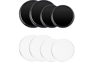 MOOSHY 8 Stück Auto Anti Rutsch Matte Antirutschmatte für Handy Waschbare Nano Gel Pad Doppelseitig Klebende 2 Farben Antirutsch Pads für Armaturenbrett und Handy 8CM und 5CM