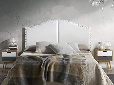 Marckonfort Tête de lit Lyon avec des punaises 160X95 Blanc
