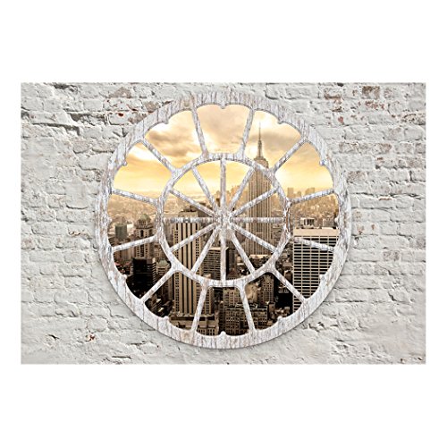 Fototapete New York Stadt City City Stadt 350×245 cm XXL | KOMPLETT SET MIT KLEISTER – PREMIUM VLIES TAPETE – PROFI QUALITÄT (Keine Papiertapete, keine Blasenbildung) – Top moderne Wanddeko – Fototapete 3D Illusion – Riesen Wandbild – Top Design Tapete – Neue exklusvie Edition mit noch besser Druckauflösung – Deutsches Premium Vlies (Kein Import Vlies oder PVC), Schlafzimmer, Wohnzimmer, Kinderzimmer geeignet | Fototapeten Wandtapete FOA0009a73XL - 3