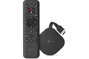 MagentaTV Stick | Fernsehen per WLAN | MagentaTV 100+ HD-Sender | zuhause & mobil, live & zeitversetzt | Streaming-Dienste (u.a. Netflix, Disney+, RTL+, DAZN, WOW, Apple TV+), Android TV, 4K UHD, HDRa