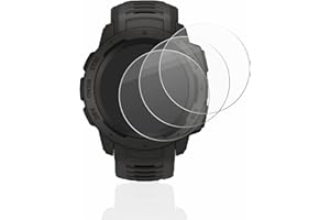BROTECT Panzerglasfolie für Garmin Instinct/Instinct Solar/Instinct 2 (3 Stück) Schutzglas Schutzfolie [Extrem Kratzfest 9H, Anti-Fingerprint