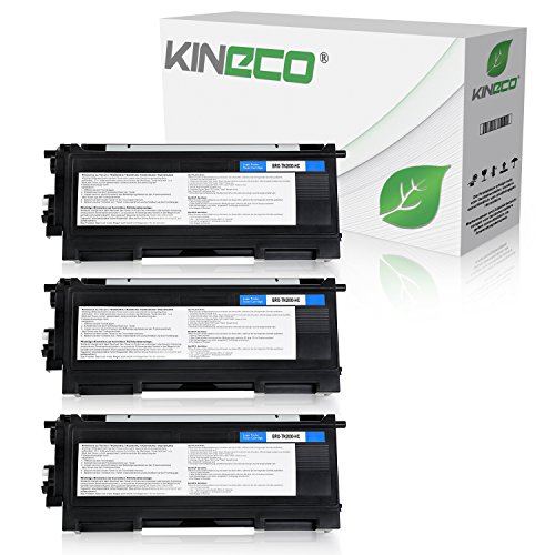 3 Toner kompatibel zu Brother TN-2000 TN2000 für Brother HL-2030, HL-2040, HL-2050, MFC-7820N, MFC-7420, DCP-7010L, Fax 2825 - Schwarz je 3.500 Seiten