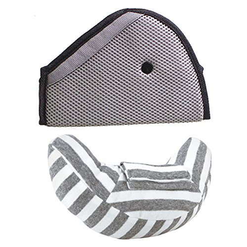 Preisvergleich Produktbild Autositz Reisekissen Nackenstütze Kissen Pad Kopfstütze und Gurteinsteller Stellungsregler Set für Kinder