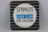 Maße: 9,5 x 9,5 x 0,4 cm GRUSS&CO 43804 Untersetzer schwarz »Stripes«