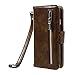 Produktbild 2-in-1 Magnetic Split Leather Wallet Phone Tasche Hüllen Schutzhülle - cover für iPhone 6s/6 4.7 with Zippered Pocket - Coffee