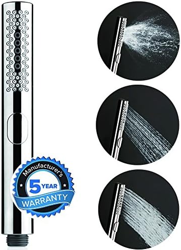 STARBATHHand Shower Water-Saving Round High Pressure Water Saving Handheld Shower Head with 3-Function Handheld Shower Head ABS Chrome
