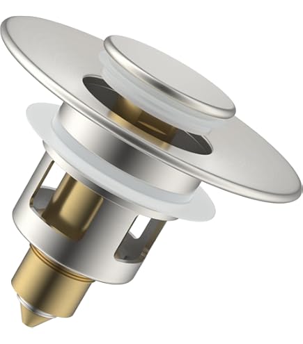 Set Tappi Lavandino E Troppo Pieno | Scarico Click Clack Universale Per Bagno E Cucina - 6 Pezzi - Foto 6