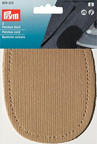Prym Iron-On Cord Corduroy Elbow/Knee Patches Beige (2pk)