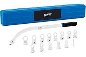 MSW MOTOR TECHNICS MSW MSW-ETT-31 Spannrollenschlüssel universell 15-teilig Keilriemen Werkzeug Spannschlüssel Transportkasten