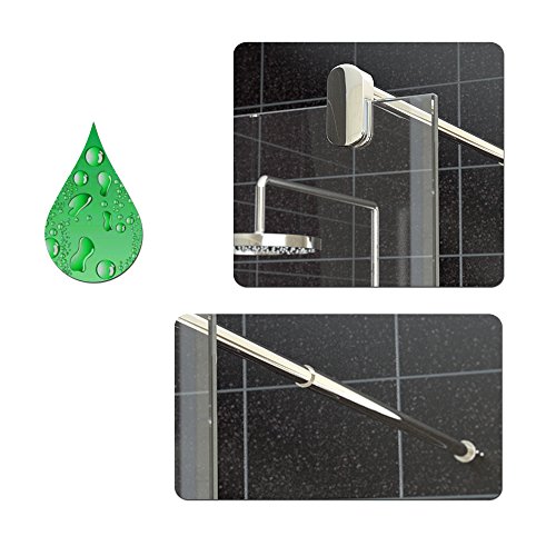 Walk In Dusche Duschabtrennung Duschwand Teilsatiniert 100-140x200cm (120x200cm) - 4