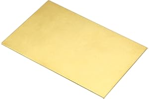 TA-VIGOR 1Pcs H62 Brass Sheet, 150mm x 100mm x 2mm Metal Sheet Brass Plates for DIY Crafts, Electrical, Repairs, Industry