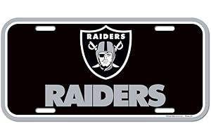 WINCRAFT NFL Oakland Raiders tablica rejestracyjna, kolor drużyny, jeden rozmiar