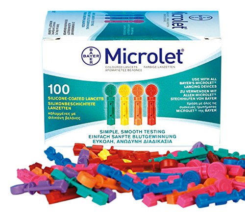 Microlet - Lancetas 6691181, multicolor surtidos (100 unidades)