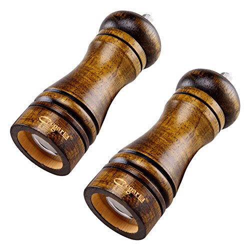 Nature Gewürzmühlen Eichenholz 5.7 * 1.96 Zoll Pfeffermühle Salzmühle