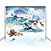 Produktbild musykrafties Arctic Adventure Party Kulisse groß Banner Dekoration Dessert Tisch Hintergrund Fotobooth Requisite 17,8 x 2,1 m