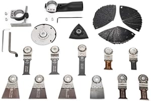 FEIN Zestaw DO PRAC WYKOŃCZENIOWYCH 45-częściowy zestaw akcesoriów do szybkiego i dokładnego cięcia podczas wszystkich prac montażowych, kompatybilny z Multitool FEIN. Uchwyt StarlockMax