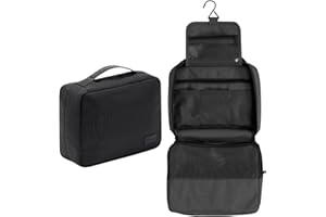 BANSGA Kosmetyczka do zawieszenia | Składana podróżna kosmetyczka z uchwytem do noszenia | wielofunkcyjna torba toaletowa, zajmująca niewiele miejsca kosmetyczka, torba na pranie, dla mężczyzn i kobiet,