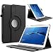 Produktbild Infiland Huawei MediaPad M3 Lite 10 Hülle Case, Superleicht Smart Ständer Rotating Schutzhülle Tasche für Huawei MediaPad M3 Lite 10(10.1 Zoll)(mit Auto Schlaf/Wach Funktion)(Schwarz)