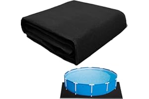 JUDANNA Tapis de protection pour piscine hors sol, tapis de sol de piscine, tapis de protection de piscine, tapis de sol pour protéger la piscine hors sol, carré