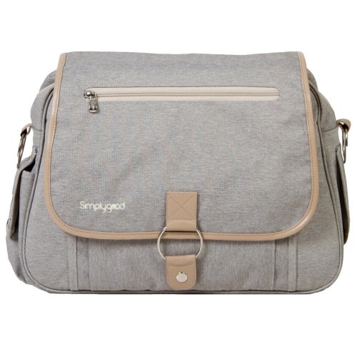 Simply good, Classic bolsa de pañales, color gris y camel