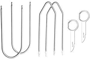 BOPRKTM 6 Piezas Herramienta de extracción de Radio de Coche Herramienta Extraccion Radio Herramienta de extracción de Radio de Coche liberación Teclas