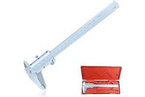 ELKUAIE Hochpräziser Analoger Messschieber, Analoger Messschieber aus Edelstahl, Mechanischer Messschieber, 150-mm-Hochpräzisionsmessschieber, Messwerkzeuge für die Haushalts- und Bauindustrie