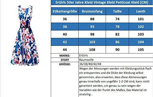Retro 50s Rockabilly Kleid Festliches Kleid Partykleider Cocktailkleider - 6