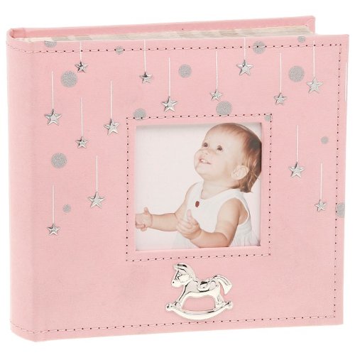 Little Stars Photo Album (Pink) - Baby Girl - Holds 80 6x4" (10x15cm) photos