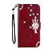 Produktbild Samsung Galaxy M20 Hülle,YANMW Handyhülle für Samsung Galaxy M20 Hülle,Leder Case Cover Flip Schutzhülle für Samsung Galaxy M20 Tasche (Eule Rotbraun)