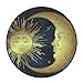 Produktbild XueShe Golden Sun Moon Star Flannel Non-Slip Floor Doormat Round Bath Rugs Bath Mats 23.6inx23.6in