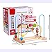 YIXIN Wooden Classic Toy Fruit Circles Bead & Wire Maze Roller Coaster Early Education Toys for Kids, for 2yrs+