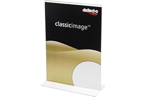 DEFLECTO Deflect-o - Soporte para cartel (A6, vertical), transparente