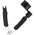 CAIHONG Guitar String Winder Cutter and Bridge Pin Puller, 3 In 1 Multifunctional Guitar Maintenance Tool Guitar Accessories (Black)